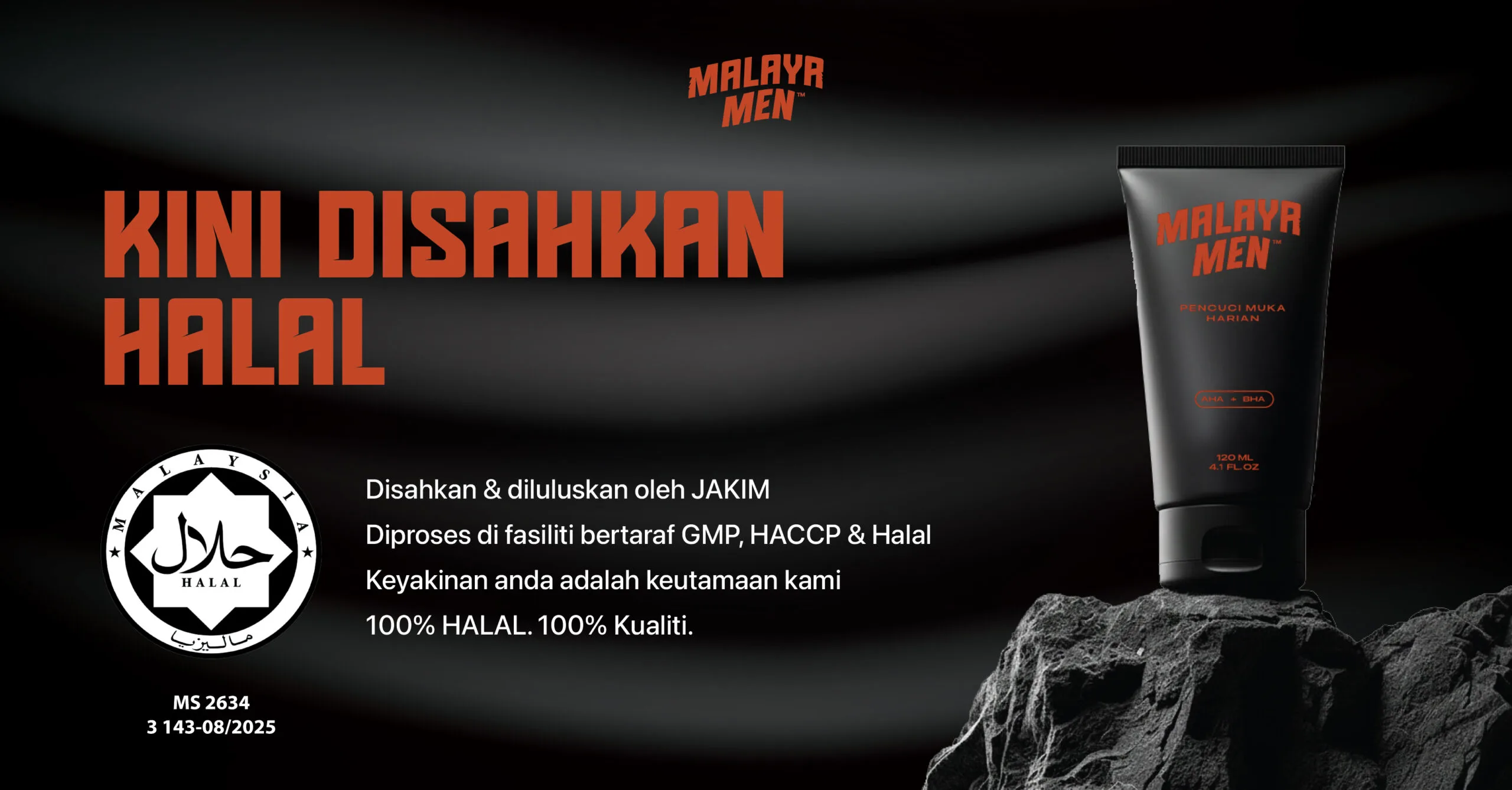 malaya men halal banner